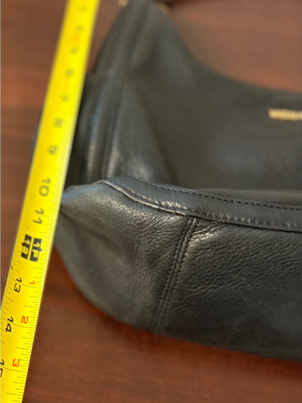 Michael Kors Black Leather Shoulder Bag - Picture 6 of 11